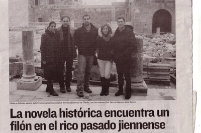 Portada Paisajes Culturales del Diario Jaén dedicada al Certamen Internacional de Novela Histórica 
