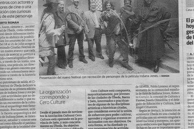 Noticia en prensa sobre el Cinefan Festival de Úbeda