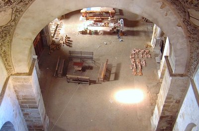 Noticia Ideal de Úbeda:Comienza las labores de apuntalamiento en el interior de la iglesia de San Lorenzo