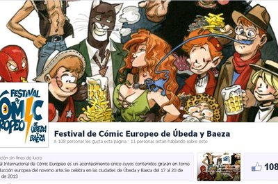 La Fanpage del Festival de Cómic Europeo de Úbeda y Baeza llega a los 100  seguidores