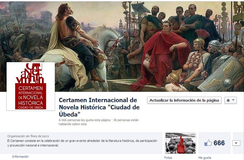 Un número mágico en la Fanpage del Certamen Internacional de Novela Histórica 