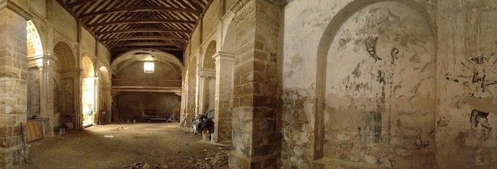 Noticia IDEAL:Comienzan las obras de emergencia en la iglesia de San Lorenzo