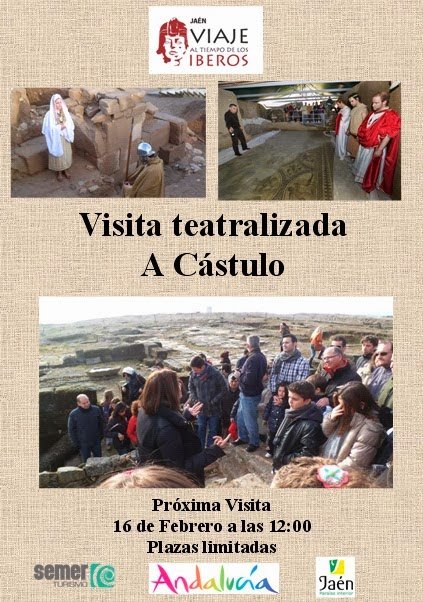 Próxima visita teatralizada a Cástulo: 16 de febrero