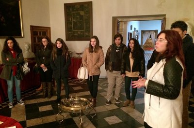 Estudiantes portugueses realizan una visita al Palacio Vela de los Cobos