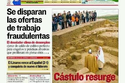 SEMER Turismo portada en el Diario Jaén con Castulo