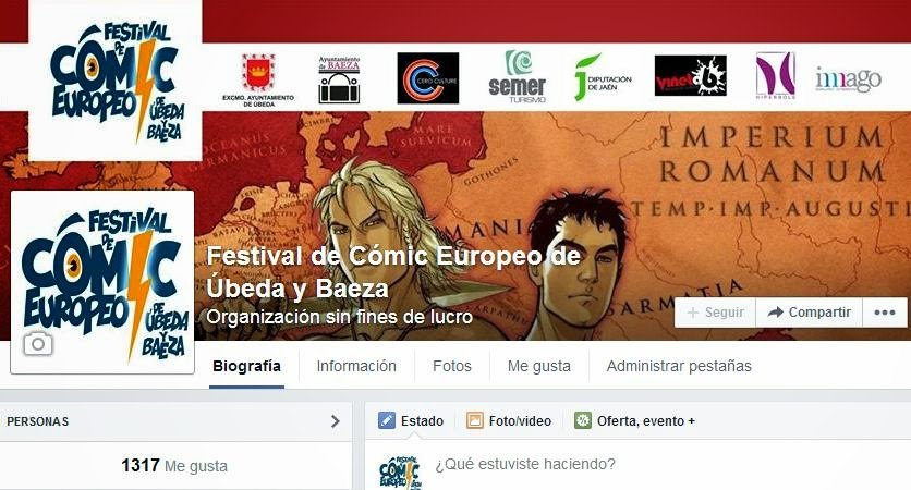 Alcanzamos los 1300 seguidores en el Festival de Cómic Europeo de Úbeda y Baeza