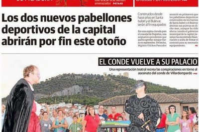 Nuestra visita teatralizada a Jaén es portada del periódico IDEAL