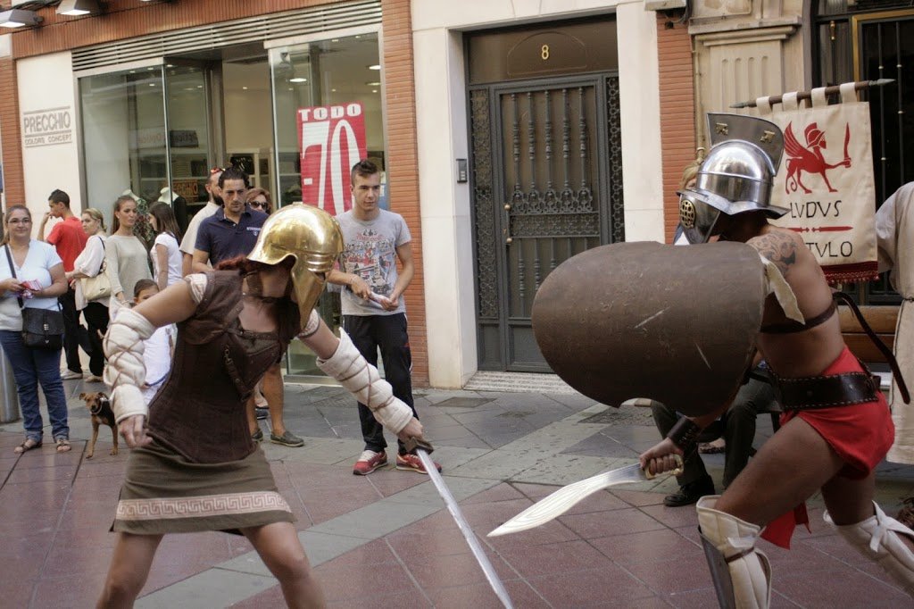 Fotos de actividad de promoción de los Juegos Ibero-Romanos de Cástulo