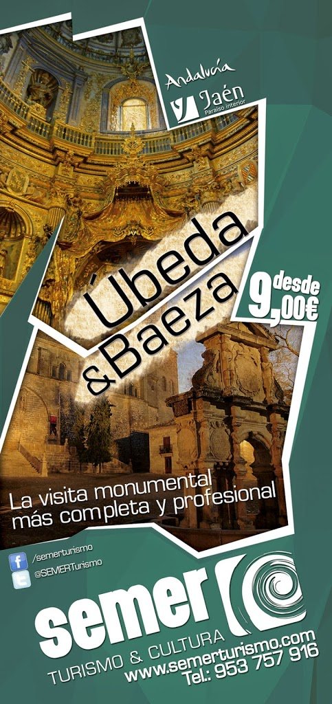 Nuevo flyer de las visitas guiadas individuales de Úbeda y Baeza