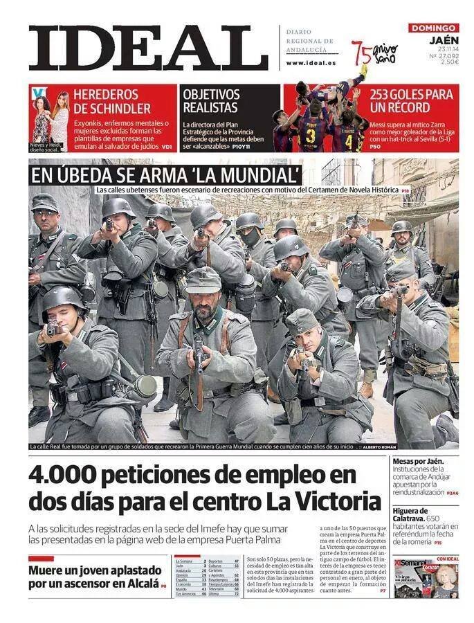 El Certamen de Novela Histórica arma 'la mundial' en Úbeda