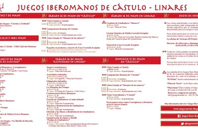 Programación de los Juegos Ibero-Romanos de Cástulo 2015