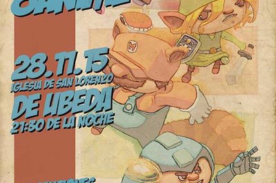 Cartel del concierto del Festival de Cómic Europeo de Úbeda y Baeza