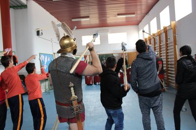 Ayer taller de Legionarios Romanos en Vilches