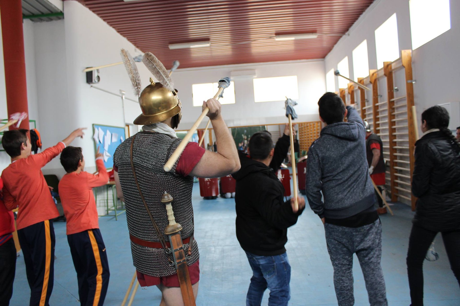 Ayer taller de Legionarios Romanos en Vilches