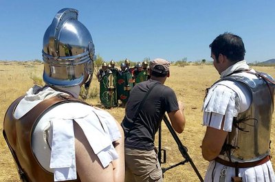 Grabación con TVE y el Grupo de Recreación del Certamen