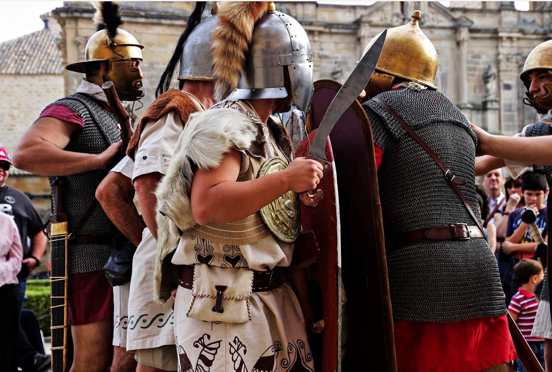 Romanos y galos en la “Guerra de las Galias”, en Úbeda